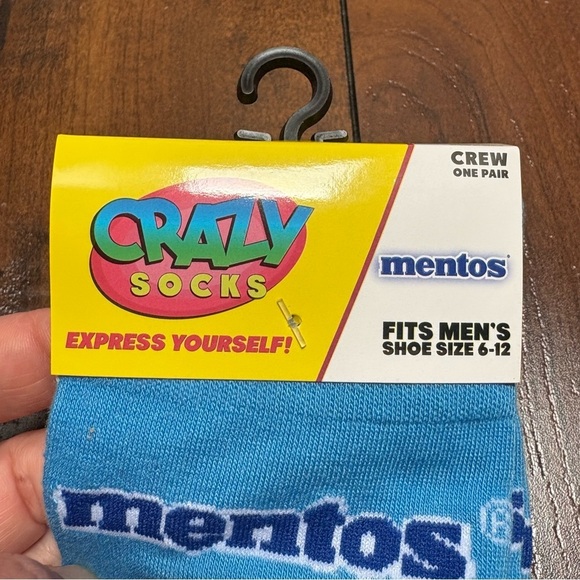 3/$20 Mentos Crazy Food Themed Socks for Cozy Funny Gift for Snack Lovers Unisex - Picture 5 of 6